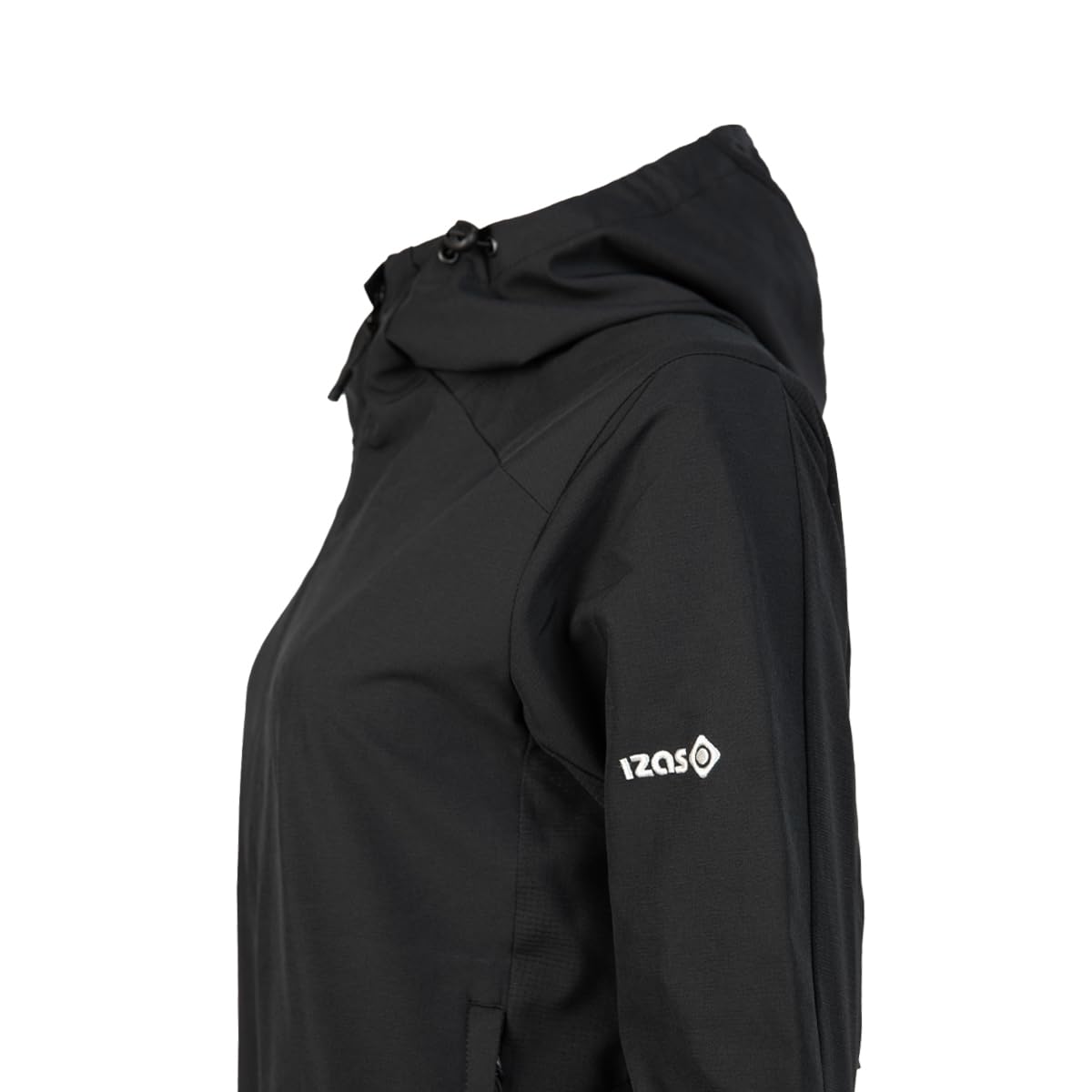 Izas Lascel W Chaqueta Ligera y Funcional de Mujer para Running y Trekking. Capucha Ajustable y Plegable. Transpirable y Confortable