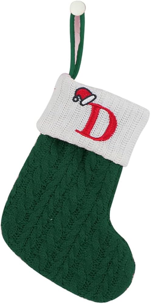 Mini green christmas stockings Clearance