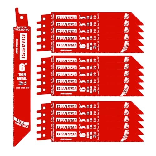 Guassi 15-Pack High TPI Saw Blades