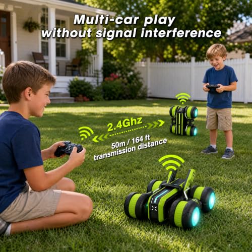 DuraCrash RC Stunt Car boys Ages 4-12, 2.4GHz 4WD Remote Control Drift Car by HUNKING - Used condition - Image 3