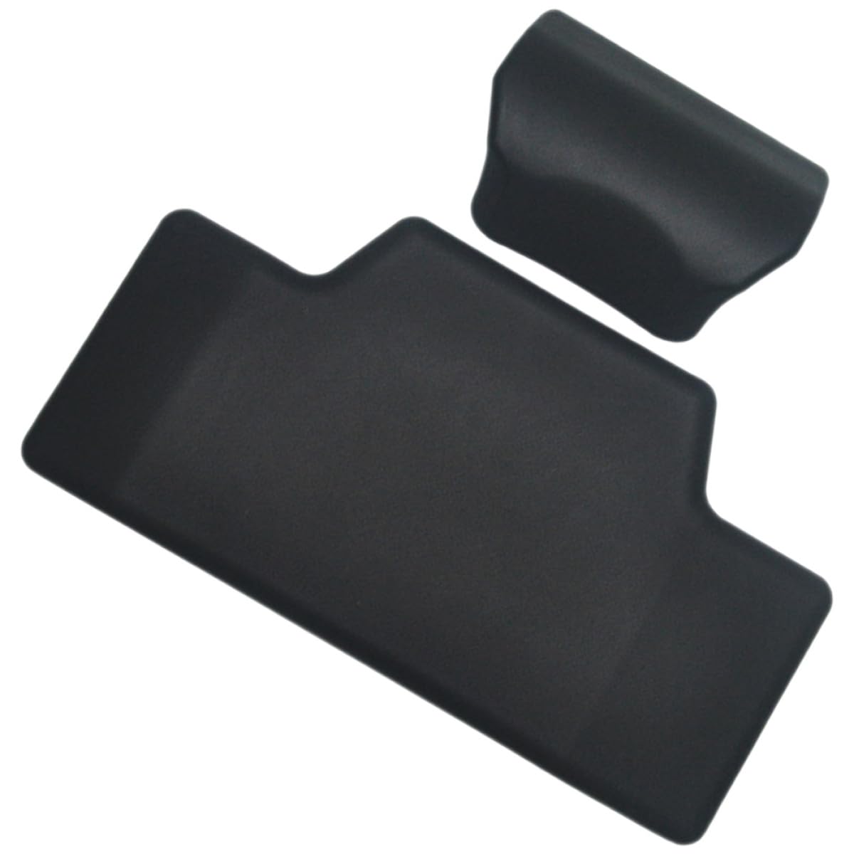 2 Piezas Almohadilla Respaldo Baúl Moto Espuma PU Antishock Cojín Trasero Cómodo Respaldo Pasajero para Motocicleta Portátil