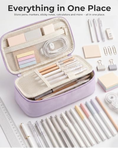 Image of WEMATE Pencil Case, Large Storage Organizer, Makeup Bag, Teacher Must - have, Big Pencil Pouch, Marker Case for College