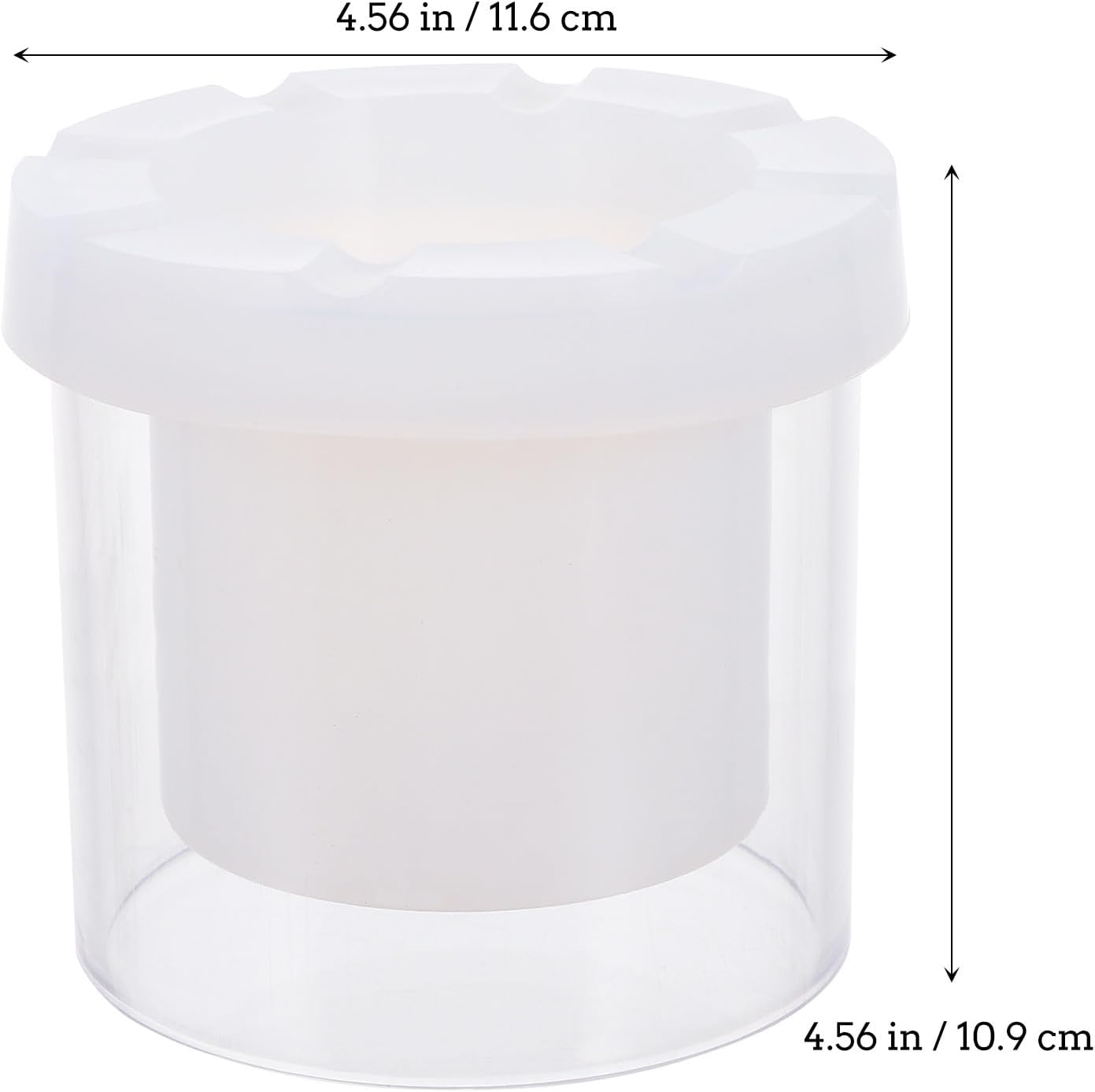 DIY Plastic Candle Molds for Handmade Cylindrical Candles White