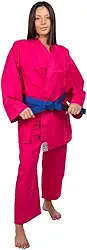 Kimono Adulto Reforçado Judo Jiu-Jitsu, Haganah, Rosa, A0