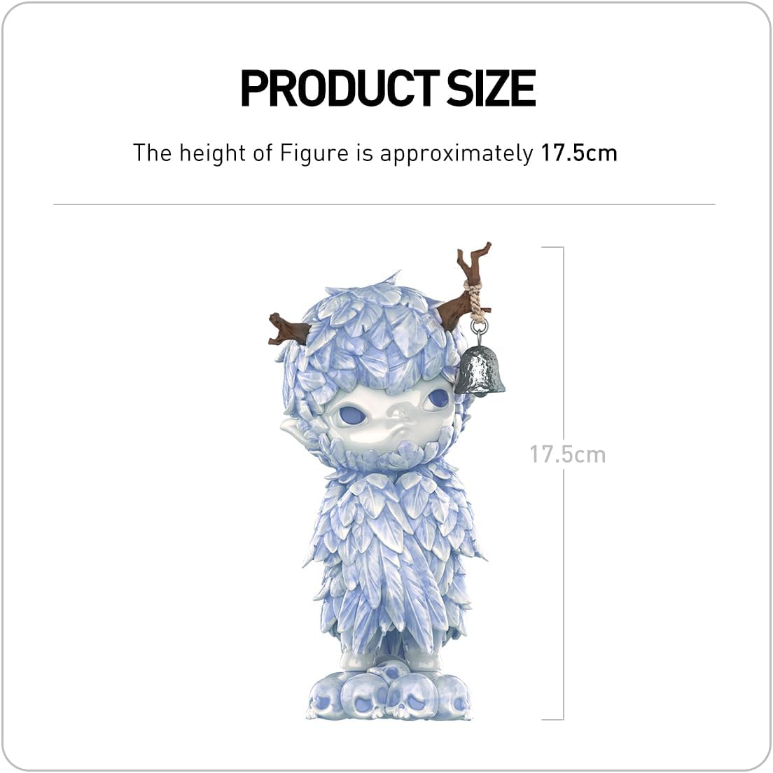 POP MART Hirono Ceramic Feather Figurine Premium Design Gifts for Women Fan-Favorite Collectible Chic Art Toy Action Figure