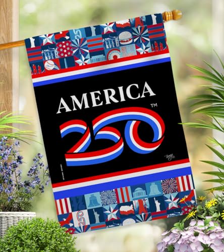 America 250 Flag Birthday Independence Day Wall Tapestry House Banner Official Licensed Merchandise Canvas Prints Yard Sign Textile Woven Fabric Poster USA 250th Anniversary Decoration Gift by Breeze Decor - Used condition - Image 18