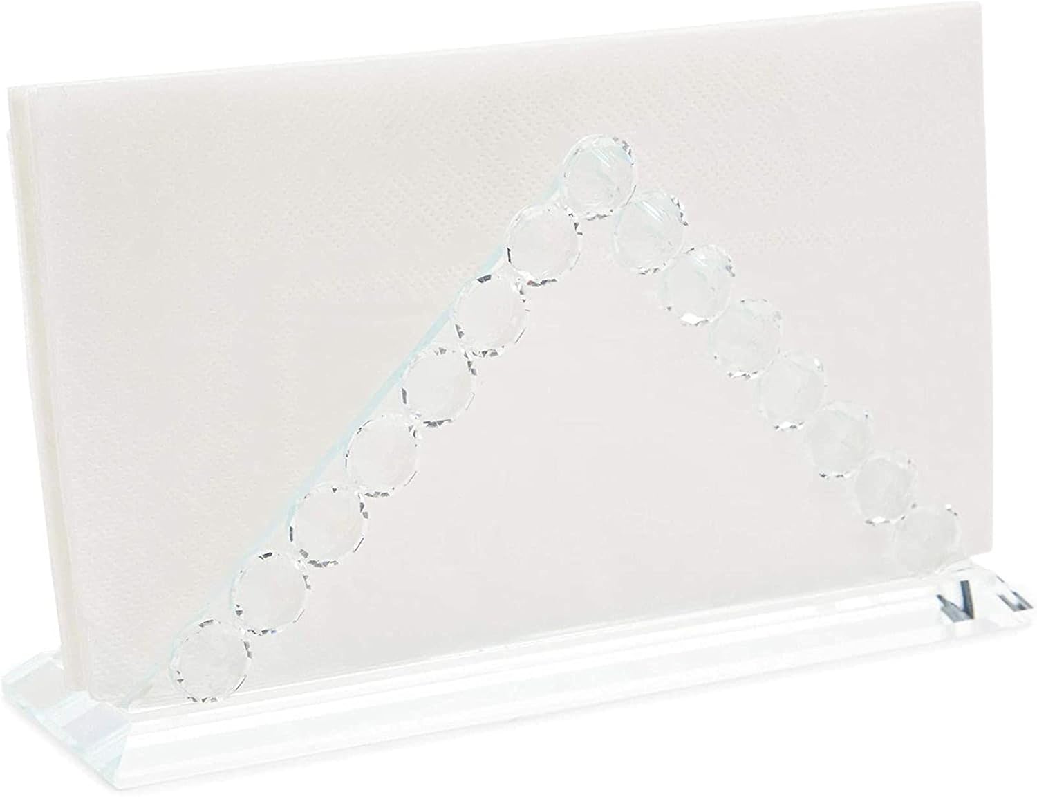 Clear Crystal Decorative Napkin Holder for Tabletop