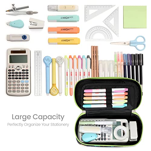 Image of Cambond Pencil Case for Boys - Cute Pencil Case for Kids Large Capacity Pencil Pouch for School, Pencil Cases Only, Black Dinosaur