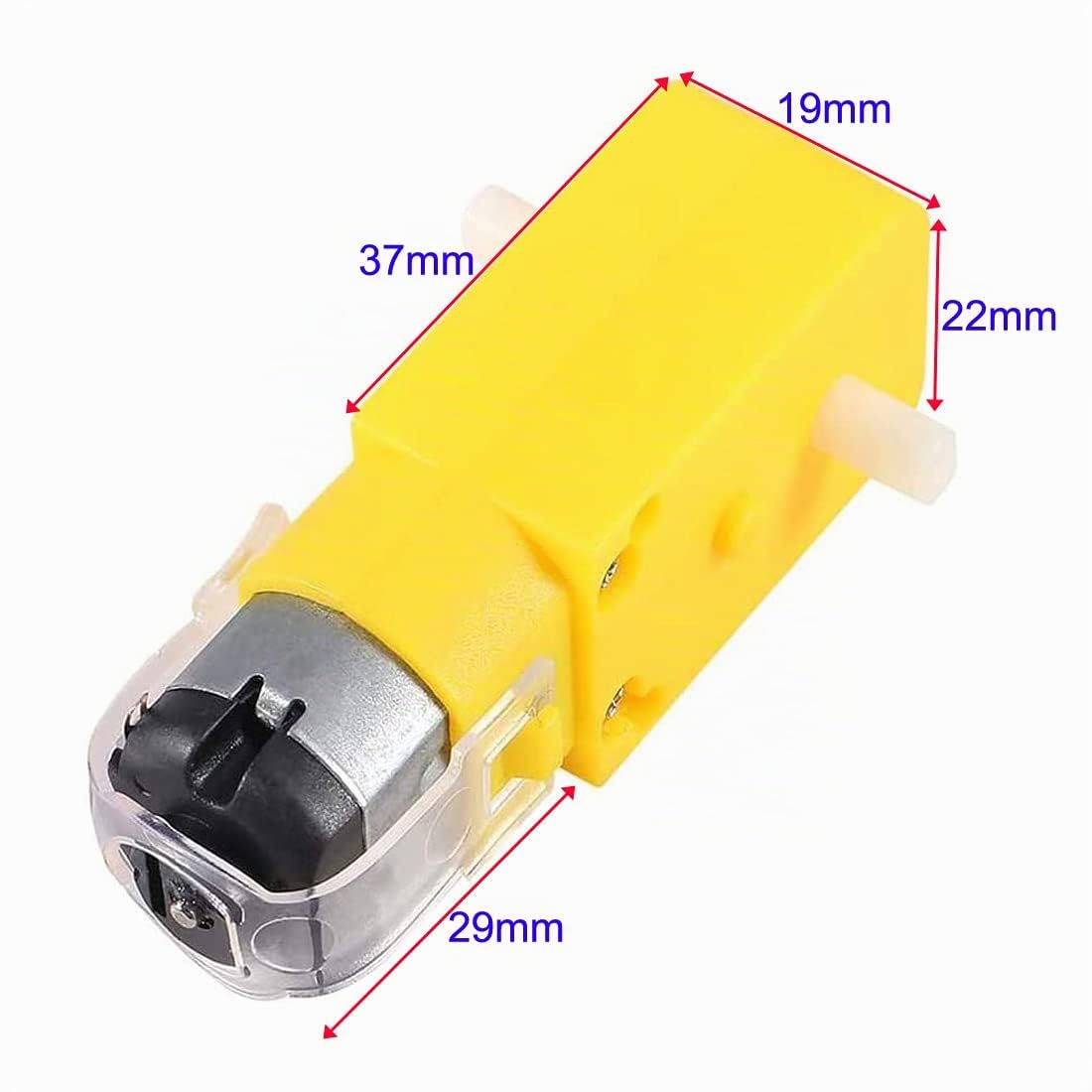 GUUZI Moteur de Boîte de Vitesses Double Arbre 3-6V 8 pièces pour Robot Arduino