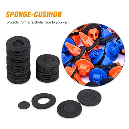 Image of GOOACC 100pcs Fender Flare Clips Compatible for Toyota 4Runner FJ Cruiser Highlander RAV4 Tacoma, Replace 75495-35010 75397-35010