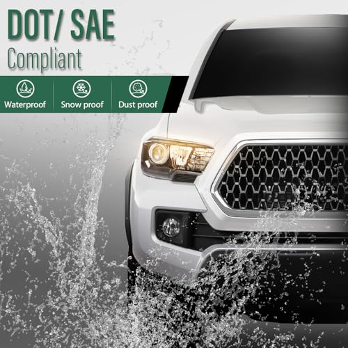 Image of GRAND ORANGE Projector Headlights Assembly Front Headlamp Fit Toyota Tacoma 2016-2022 Model w /o Factory LED DRL 8115004250, 8111004250, 8115004260, 8111004260