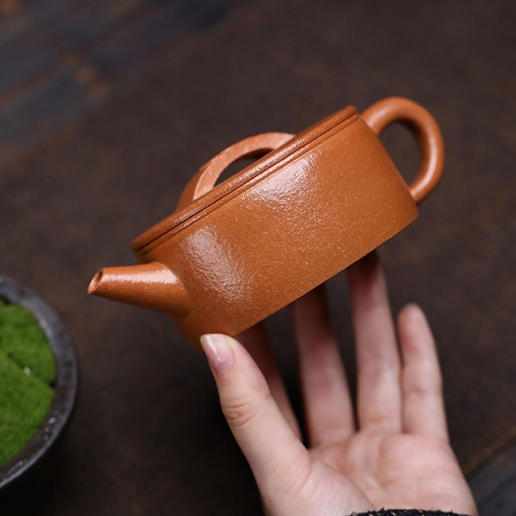 Tetera de Kung Fu Para Hacer té Tetera De Arcilla Amarilla For Uso Doméstico, Escritorio For Salón Té, Adecuada For La Mayoría Los Tés Juego de Té de Cerámica