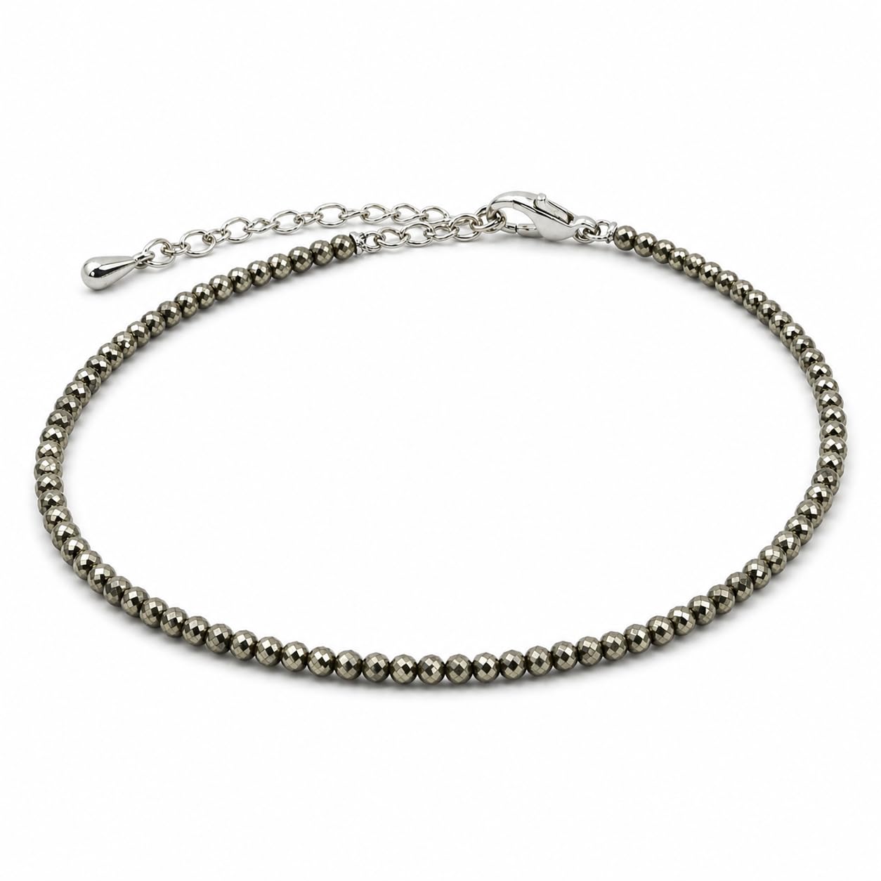 Namaah Natural Pyrite Crystal Anklet for Women | Wealth, Protection & Confidence Stone | Spiritual Healing Anklet for Luck, Prosperity & Positive Energy-picture-18