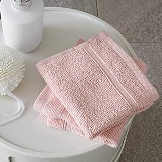 Catherine Lansfield Zero Twist Face Cloth Pair Pink