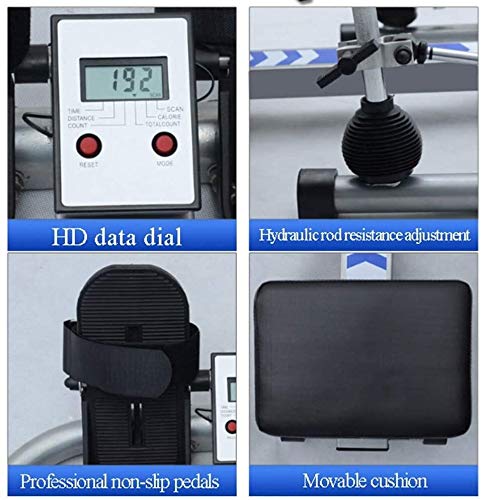 Image of Rowing Machines Rowing Machine Hydraulic Rower Trainer Indoor Rowing Device with Adjustable Resistance 2020 Model Foldable Cardio Workout