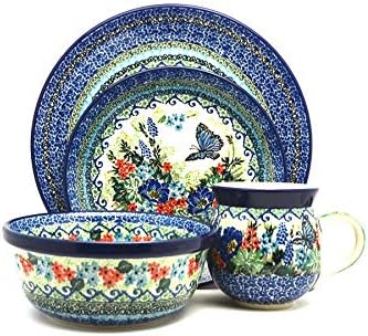 Polish Pottery 4-pc. Place Setting with Standard Bowl - Unikat Signature - U4600