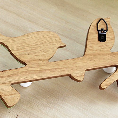 LOVIVER Gancho De Cabide De Parede De Tábua De Madeira Rústica Com Rack De Gancho De Toalha De Roupa