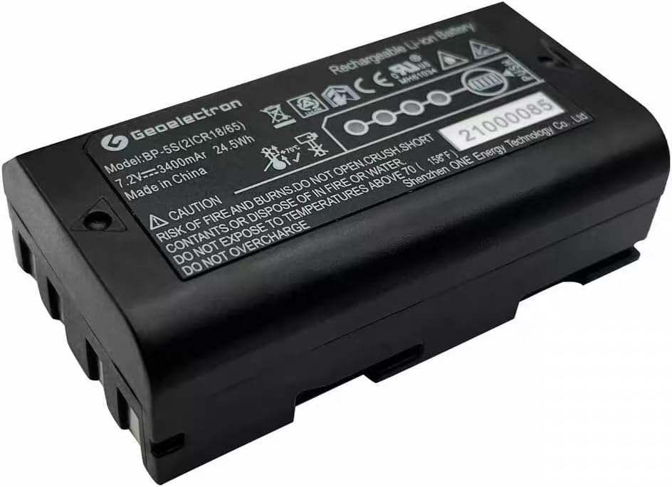 2-Battery and 1-Charger CH-04 BP-5S Replacement Battery for Topcon STONEX Unistrong South X11 PA9 970II A90 SR3 Data Controller