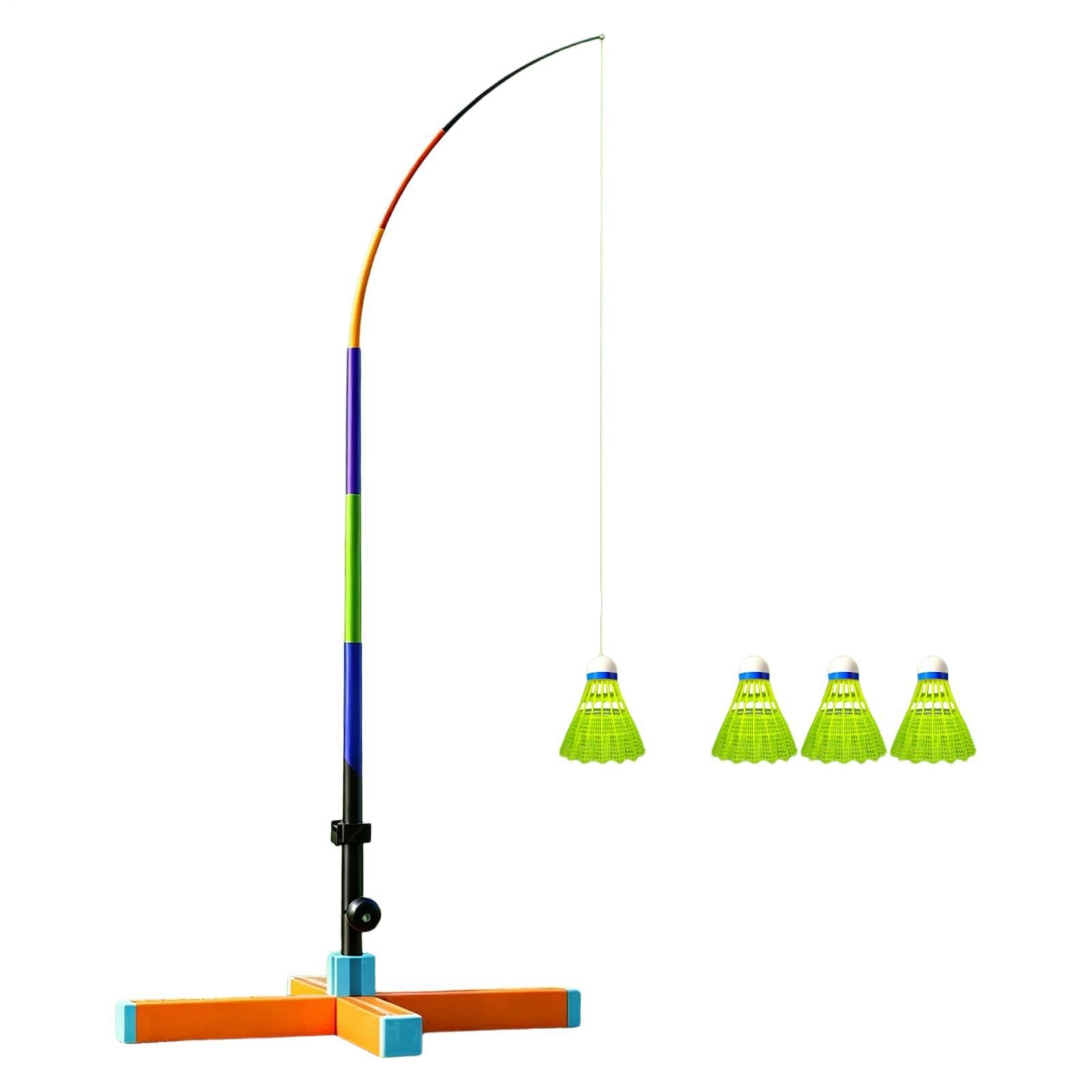 Entrenador de Bádminton con Rebote Automático Base Estable, Rebote | Kit Entrenamiento Bádminton para Salón, Balcón, Gimnasio, Pista, Parque, Jardín, Principiantes, Niños y