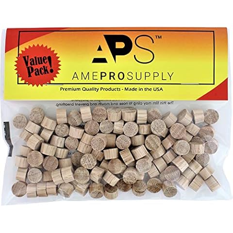 AMEPROSUPPLY Oak Wood Plugs 3/8 inch Cover