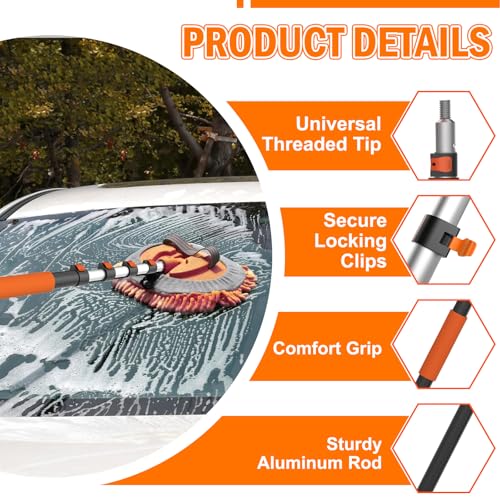 LAANPOLE 12FT Car Cleaning Kit