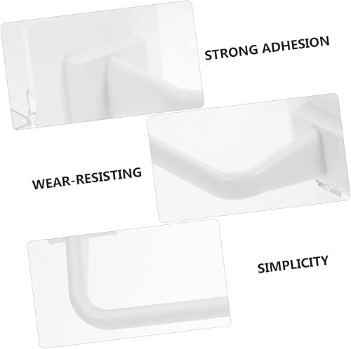 Miniatura 8 de CIYODO Toallero de cocina con perforaciones autoplásticas para ropa zapatos toallas de baño barras de níquel soportes de pared organizadores de