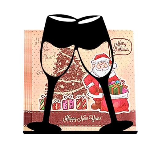 FEMONGY serviettenhalter schwarz napkin holder, serviettenständer, serviettenspender, servietten halterung, serviettenhalter vintage für Tischdekoration in Restaurant, Café, Hotel oder Küche