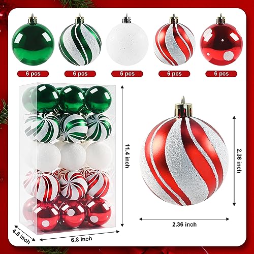 Boules de Noël incassables 6 cm pour éviter la casse du sapin - 3