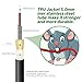 Fibergaga-50M(165ft) Outdoor Armored OM3 LC to LC Fiber Patch Cable, Multimode Direct Burial Fiber Optic Cable Cord, 10GB/40GB Jumper Duplex 50/125um with Pulling Eye Kit Installed on one end