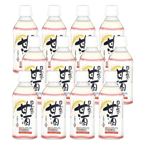 日本盛 甘酒 プレーン 350ml × 12本 米麹 国産 砂糖不使用 ノンアルコール 米麹 国産米 ペットボトル 母の日 ギフト