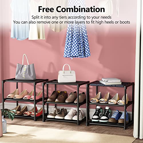 Tribesigns Narrow Shoe Rack,Vertical Shoe Rack Tall Shoe Shelf Boots Shelf Shoe Tower For Small Space, Sapce Saving Design #TOP4