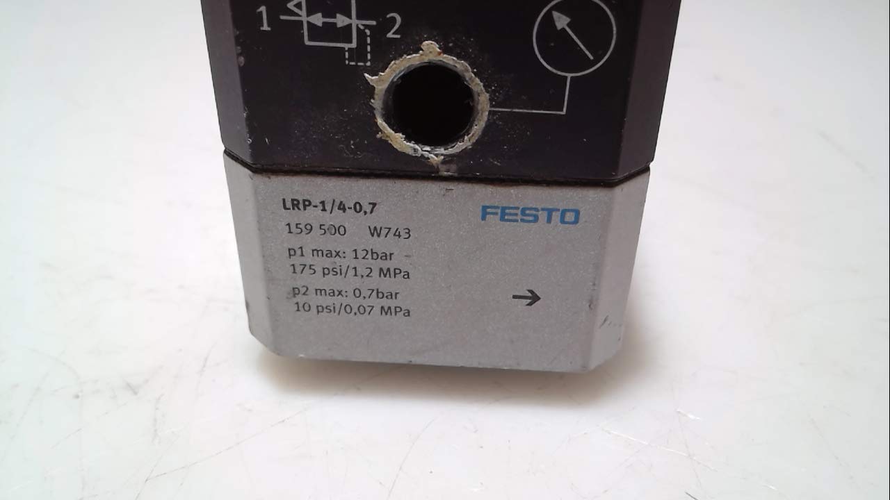 FESTO 159500 LRP-1/4-0.7 PRECISION PRESSURE REGULATOR - SUPPLIED IN PACK OF 1