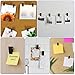 WJIAAA 40 Pieces Self Adhesive Clips, Self-Adhesive Clips for Photo Sticky Wall Clip Hanging Tapestry Spring Clip Black Plastic for Office Home Paper Poster Clothing Hanger Decorations
