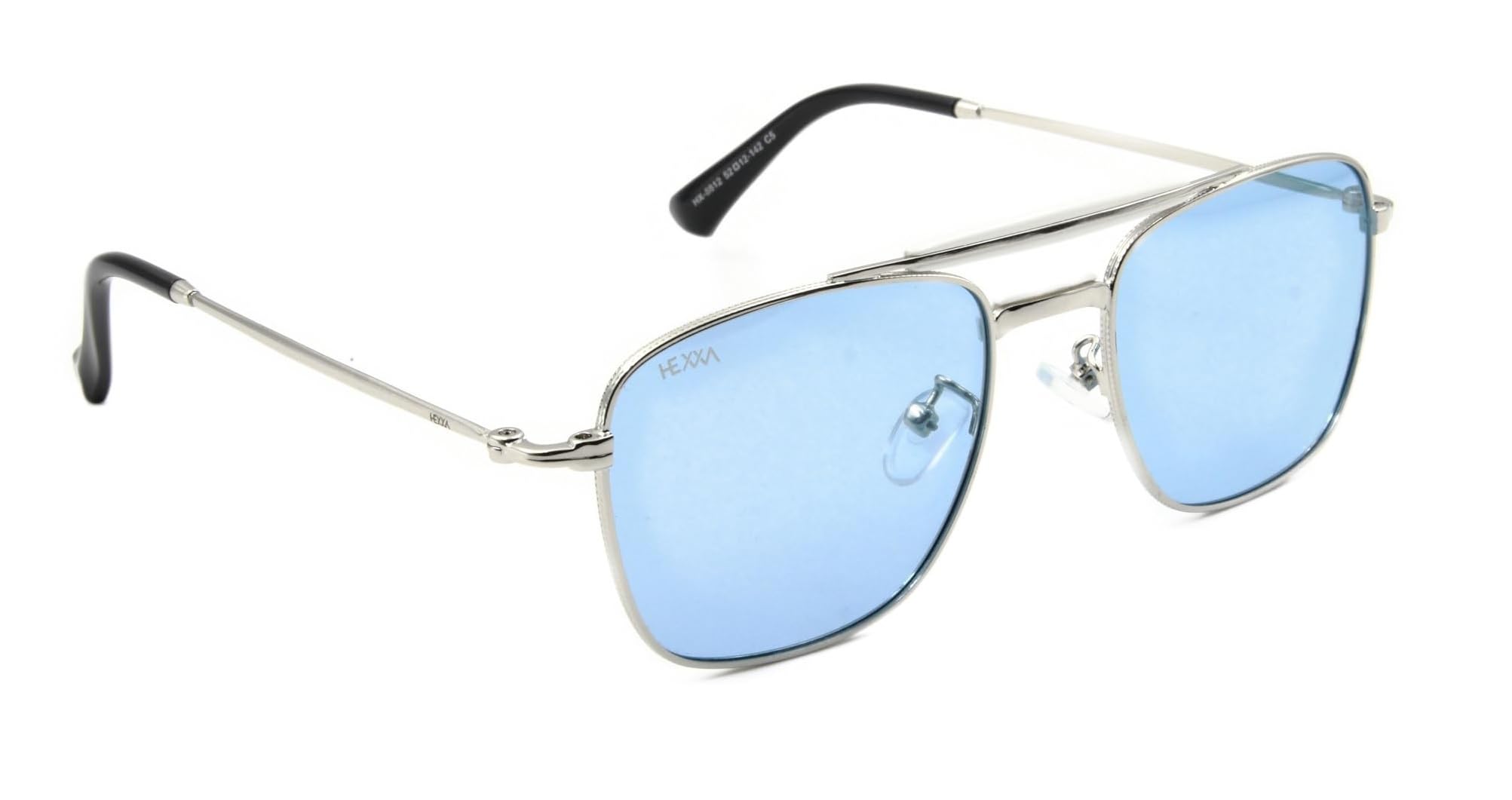 HEXXASignature Wayferer Sunglass For Men And Women UV Protection Rectangular Sun glasses || Stylish Sun Glasses for Men Women with Storage Box Glasses Cloth Pack of 1 (8812)