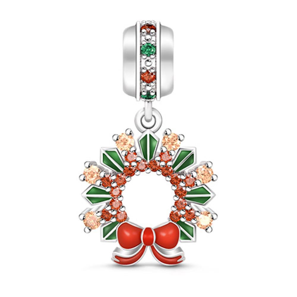 GNOCE Christmas Charm Sterling Silver Pendant Bead