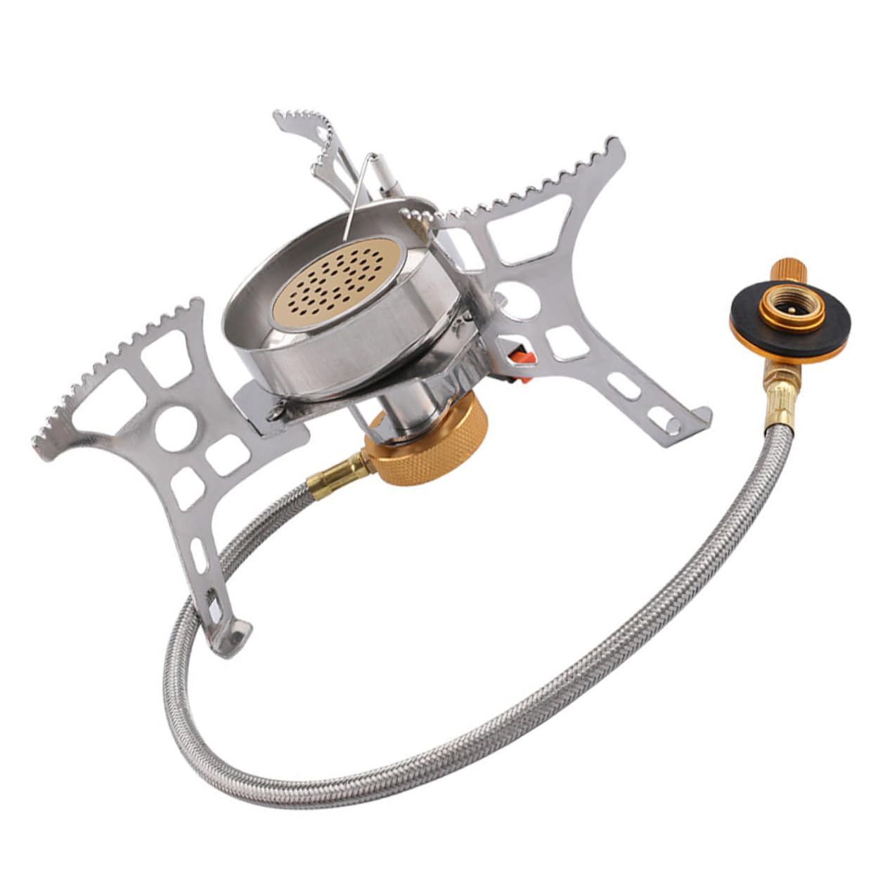 KOMBIUDA Windproof Camping Stove Burner Multi-functional Compact Outdoor Gas Stove for Camping Hiking Backpacking