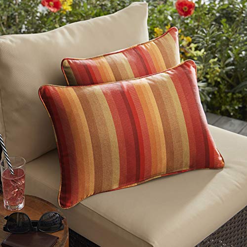 Sorra Home Sunbrella Astoria Sunset Outdoor Pillow Set