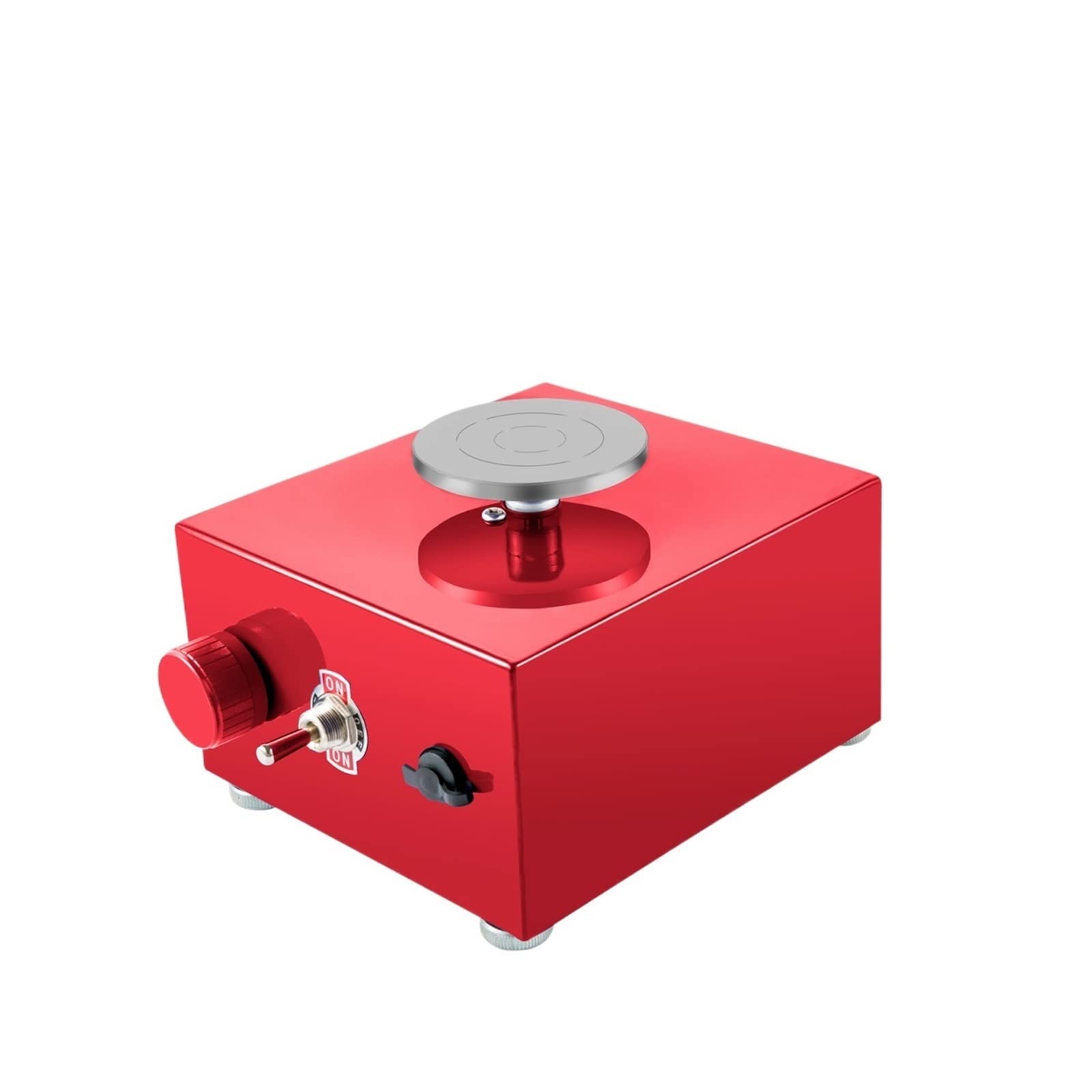 Rsgxlfqzvak Rosso 30W Mini Pottery Wheel Adjustable Speed Home Diy Clay Machine Electric Sculpting Kits W/ 3 Turntable Trays And 16Pcs Tools(Rosso)