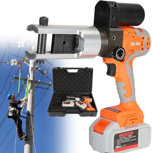 LSBHPPD Pressatrice a Batteria,Strumento di Crimpatura per Cavi di Alimentazione Elettrica della Batteria, Funzione di Ripristino di Un Pezzo