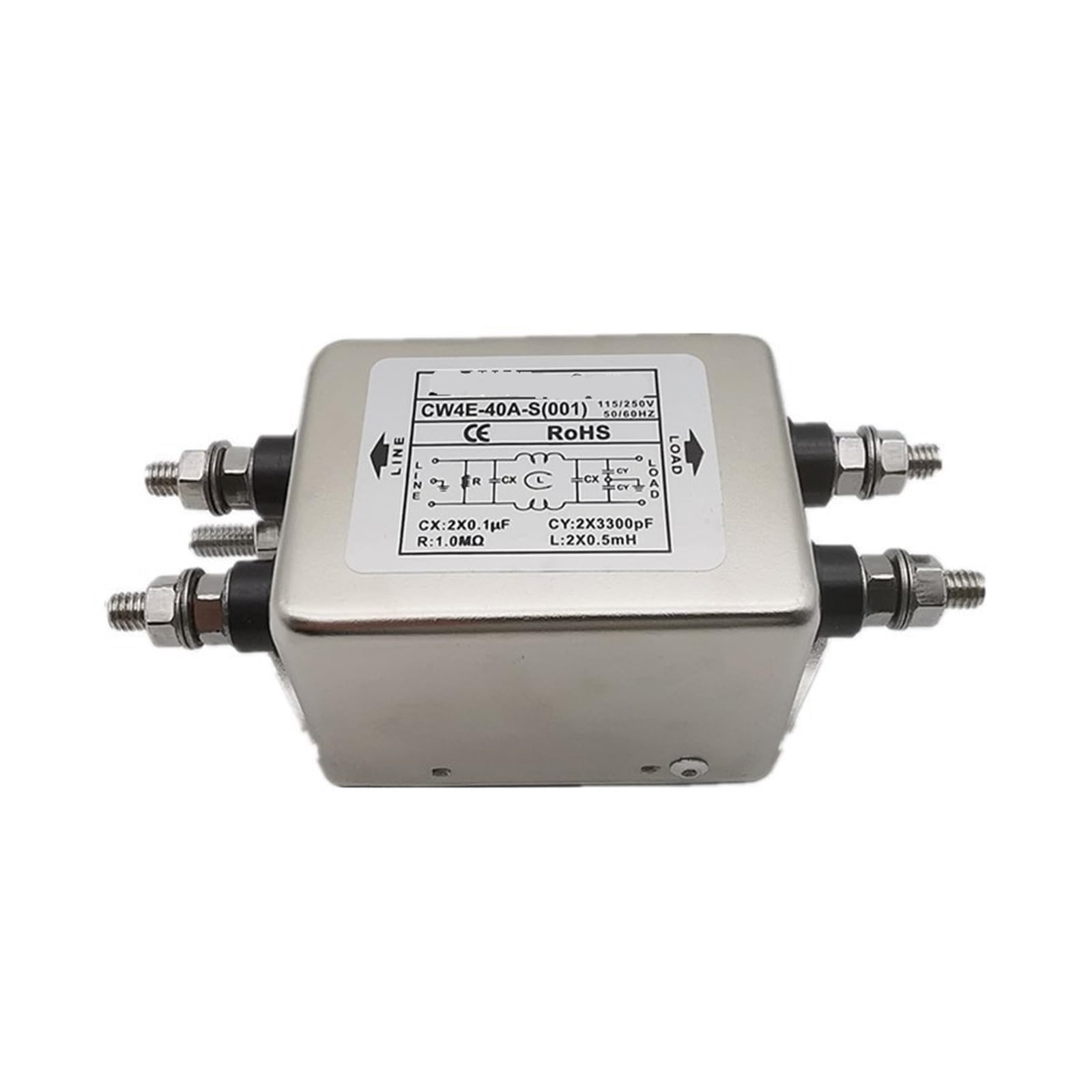 Filtre de puissance CW4E-40A-S anti-interférence 220V monophasé