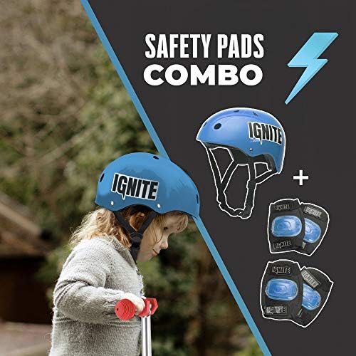 New 3 Wheel Scooter For Kids Ages 4-7 | Ideal For Toddlers 3 Year Old Plus | Helmet & Pads Included | Light Up Wheels | Lightweight & Adjustable | Girls & Boys