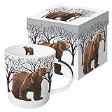 Paperproducts Design 28162 Winter Bear Gift-Boxed Mug, 13.5 oz, Multicolor