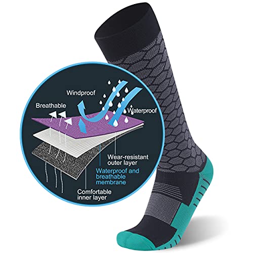 Image of RANDY SUN Waterproof Socks, Unisex Hiking Wading Trail Running Kayaking Crew Socks