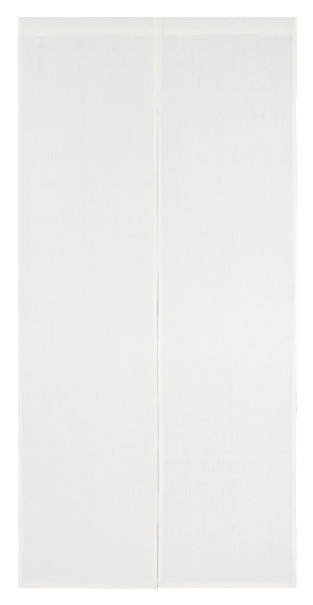 Sunnyday Fabric White Linen 100% Doorway Curtain Japandi Noren Tapestry (L78.7" X W33.4")