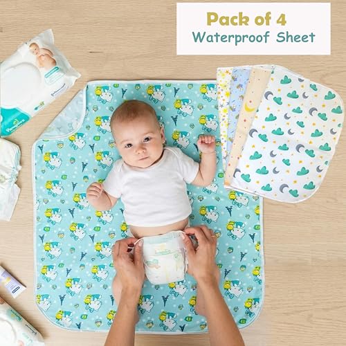 Image of Infantbond 56 in 1 Baby Products All New Born Combo | Gift Set | Baby Essentials | Hospital Kit | Baby Clothes | Maternity Essentials | Infant Essentials | Baby Shower | Complete Daily Items Combo(0-6 Months) (Star) (Blue Bedding Set for Baby Boy)(Assorted for remanining)