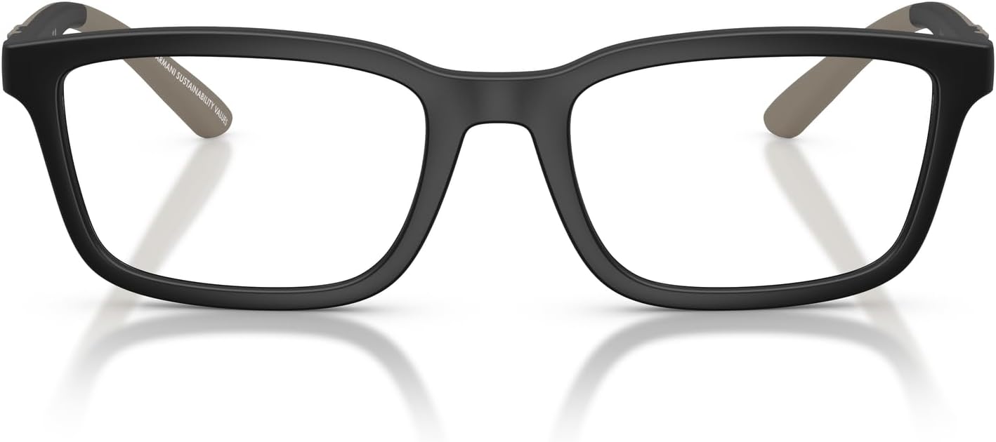 Emporio Armani Men's Ea3259 Rectangular Prescription Eyewear Frames