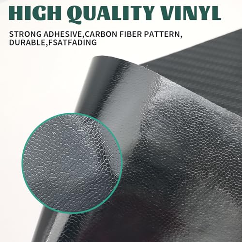 Image of Compatible with 11.8 inch x 4 inch Carbon Fiber Chevy Bowtie Emblem Wrap Kit Logo Overlay Vinyl Wrap with Spatula and Cutter 3Pcs Black