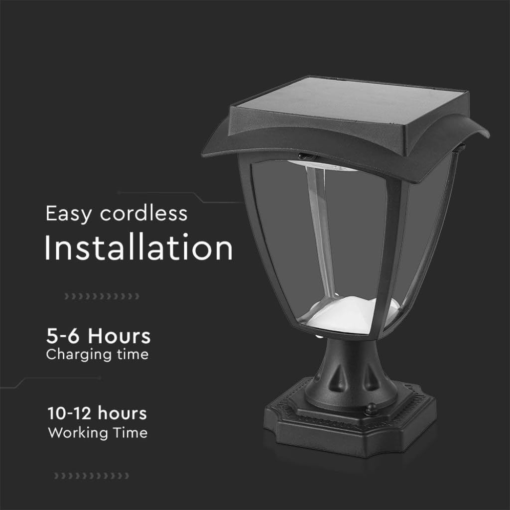 V-tac VT-983 Sevilla Solar sokkel – Zonne-energie – LED lamp - 2 licht kleuren