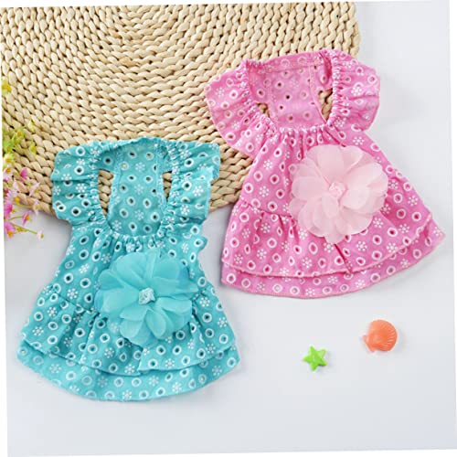 BCOATH Vestidos De Cachorro Pequeno Vestido Para Verão Roupas De Cachorro Vestido De Renda Para Cães