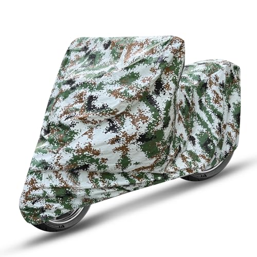 Image of Auto Hub 100% Waterproof Bike Cover, Dustproof, UV Protection Bike Cover for All Two Wheeler Bike Upto 180cc Size -Waterproof Forest Print